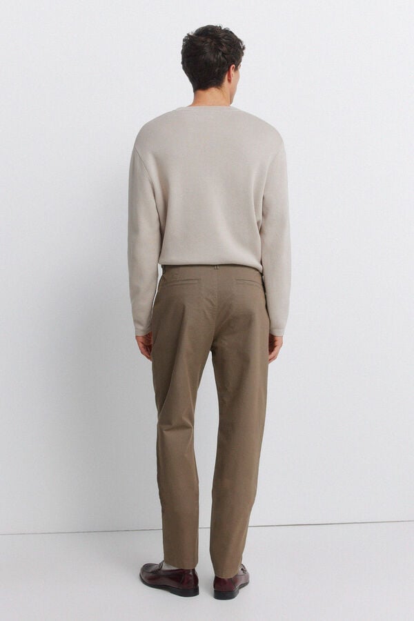 Springfield Cal&ccedil;as chino microestampado slim fit cru