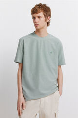 Springfield T-shirt em oxford verde