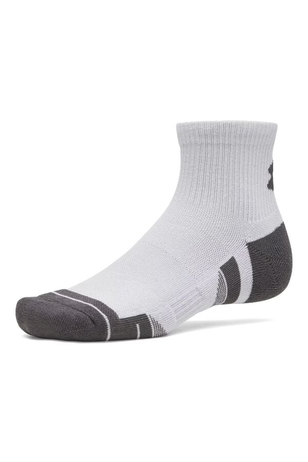 Under Armour Pack de 3 meias soquete branco