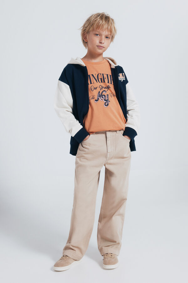 Springfield Kids Camiseta laranja de manga comprida Springfield para meninos vermelho