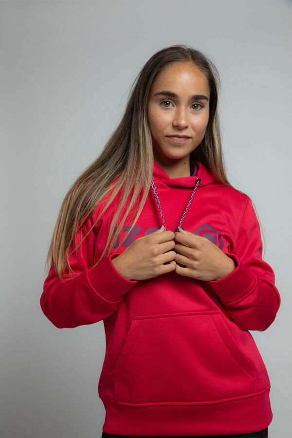 Izas Sudadera con capucha fucsia