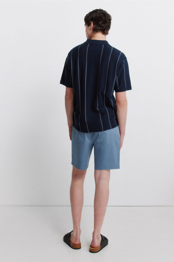 Springfield Bermudas leve 5 bolsos lavagem regular fit azul