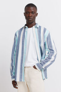 Springfield Camisa em algod&atilde;o &agrave;s riscas