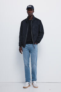 Springfield Calça jeans slim fit com lavagem média