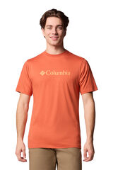Columbia Camiseta masculina de manga curta de algodão orgânico Basic Logo™ da para homem vermelho