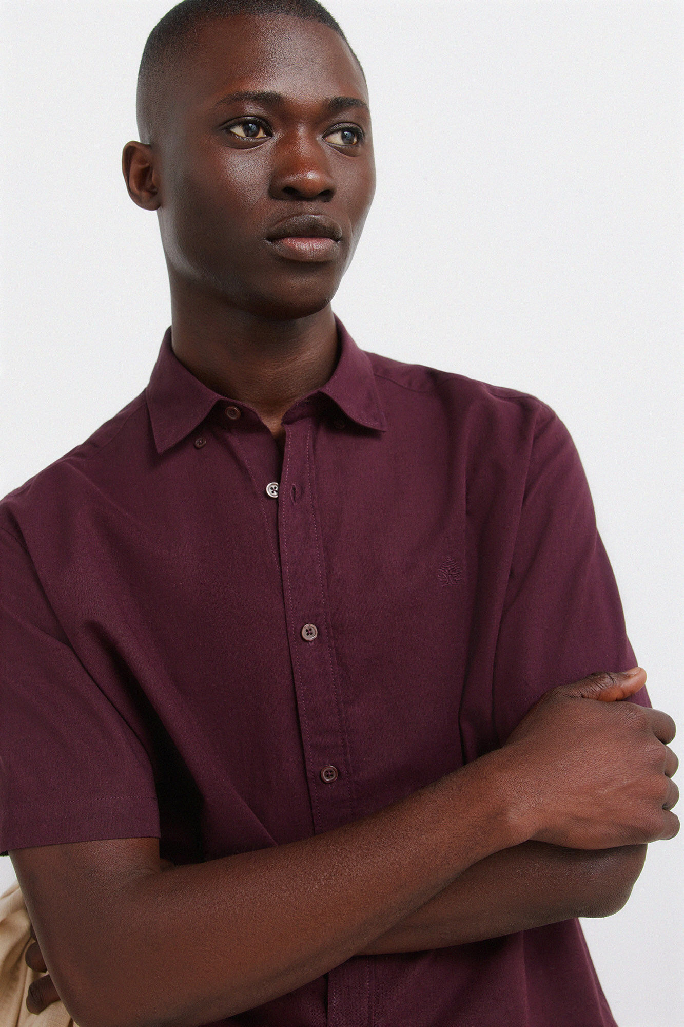 Springfield Camisa manga corta lino
