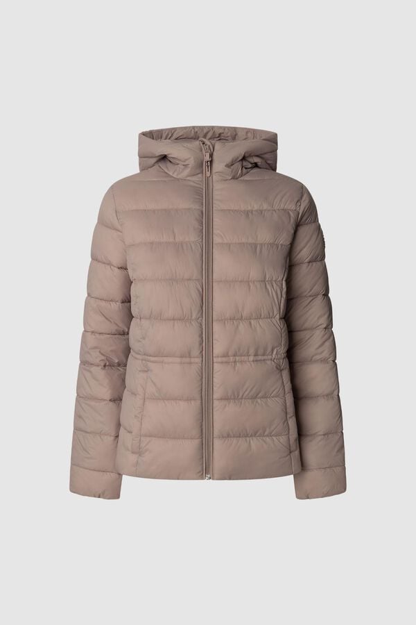 Pepe Jeans Jaqueta acolchoada com capuz rosa