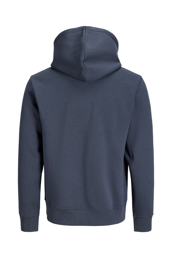 Jack & Jones Sweatshirt relaxed com capuz cinzento