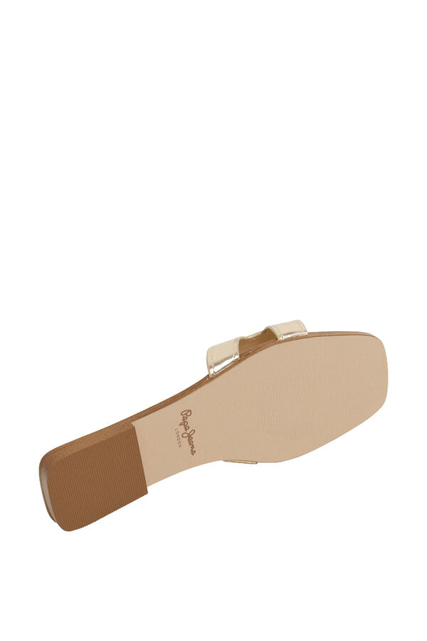 Pepe Jeans Sandálias planas monograma amarelo
