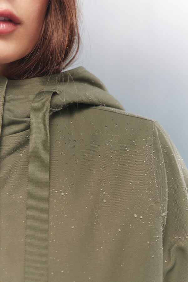 Springfield Parka com capuz Sorona Aura Caqui escuro