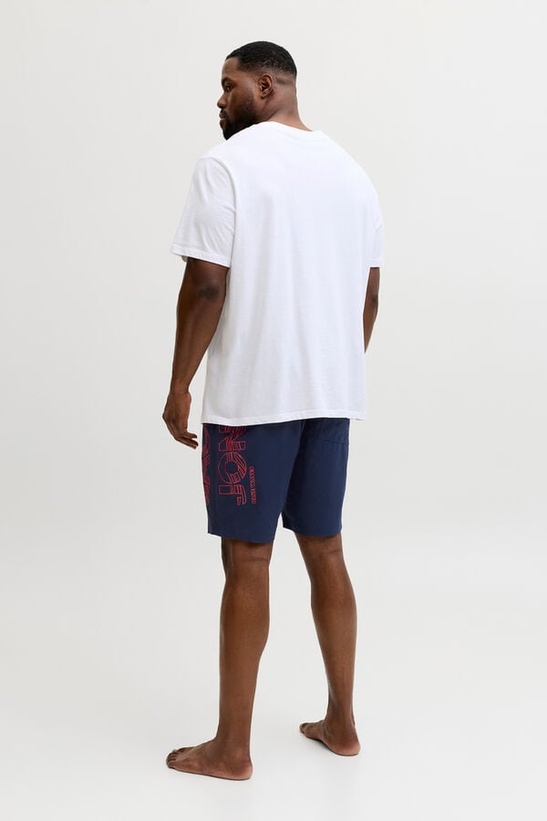 Jack & Jones PLUS Fato de banho regular logo azul
