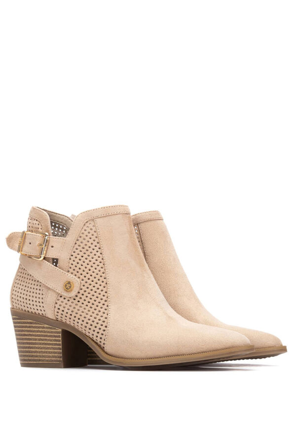 XTI Botim Camur&ccedil;a Sint&eacute;tica Estilo Cowboy bege