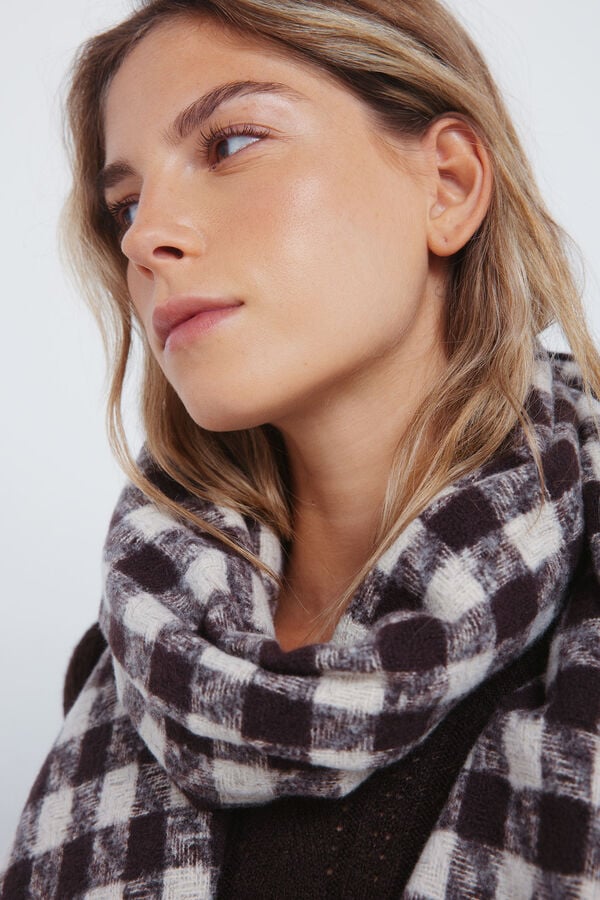 Springfield Cachecol pied-de-poule cru