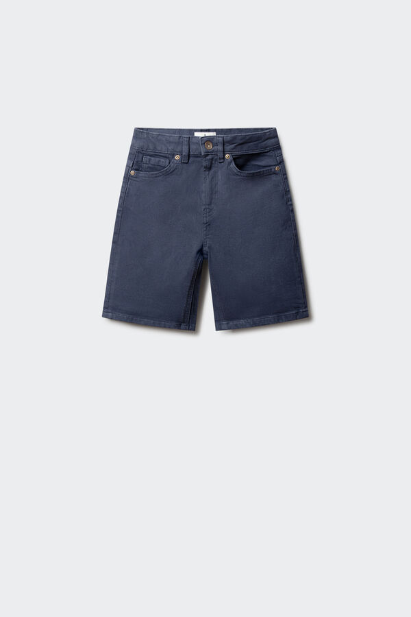 Springfield Kids Washed 5-pocket Bermuda shorts for boys blue