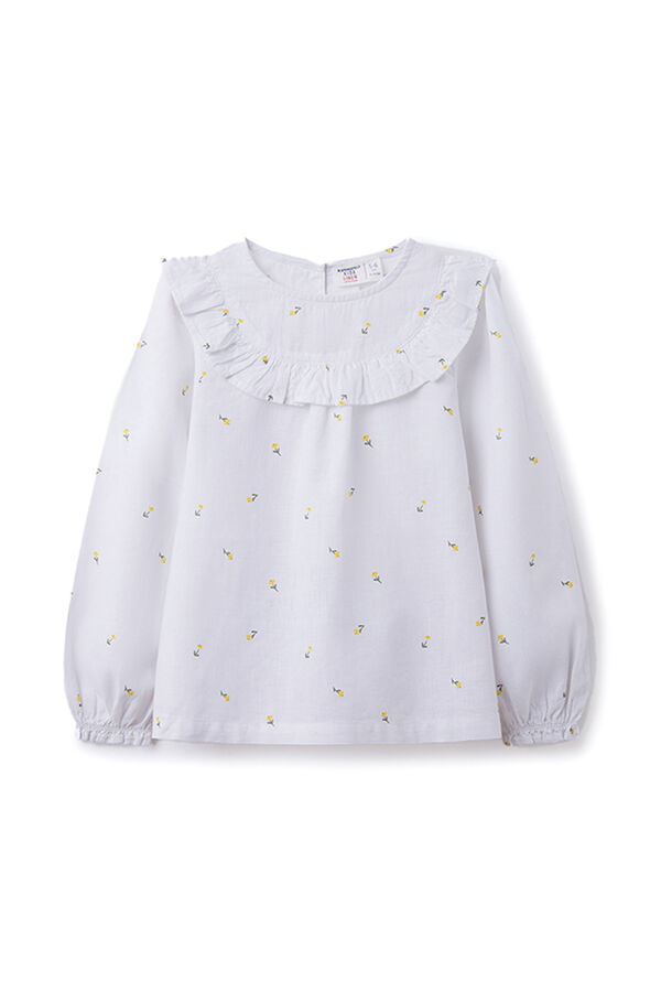 Springfield Girls' floral blouse white