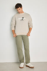 Jack & Jones Sweatshirt relaxed estampada cinzento