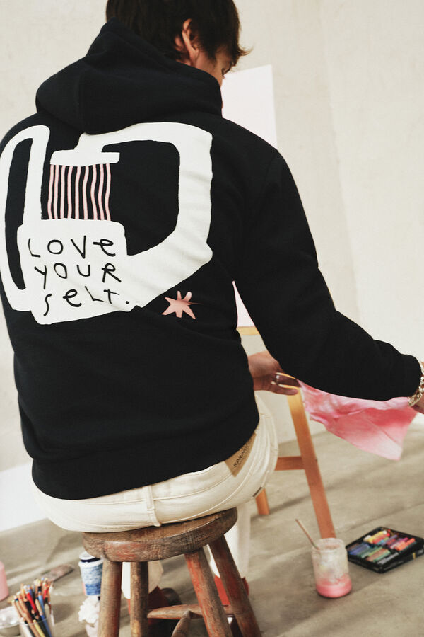 Springfield Sweatshirt Love Yourself azul