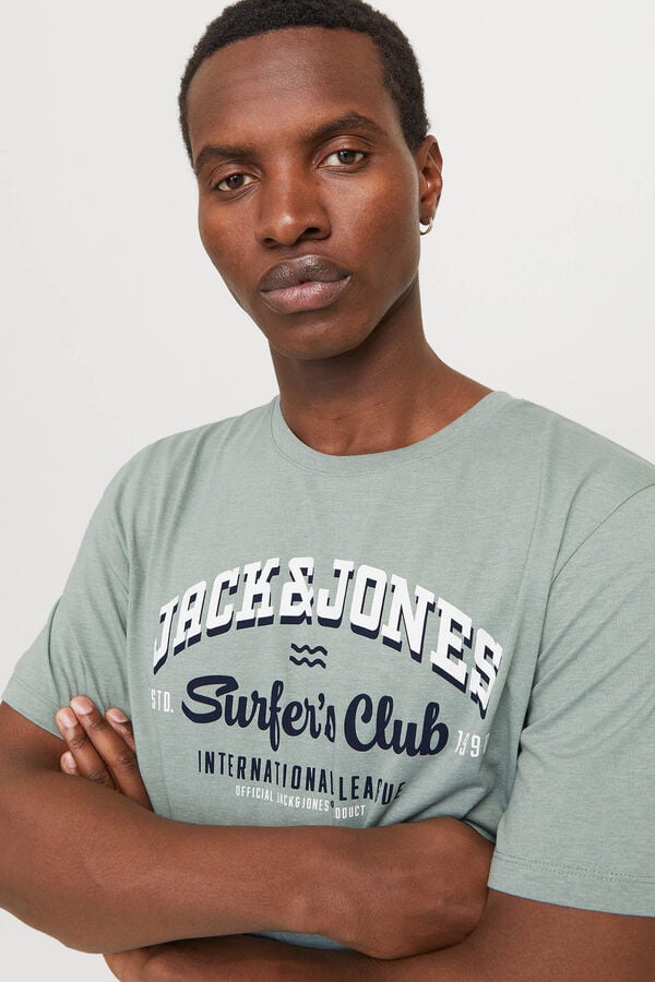 Jack & Jones T-shirt padr&atilde;o fit verde