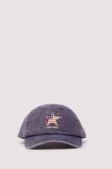Springfield Boné com estrela da bandeira americana azul