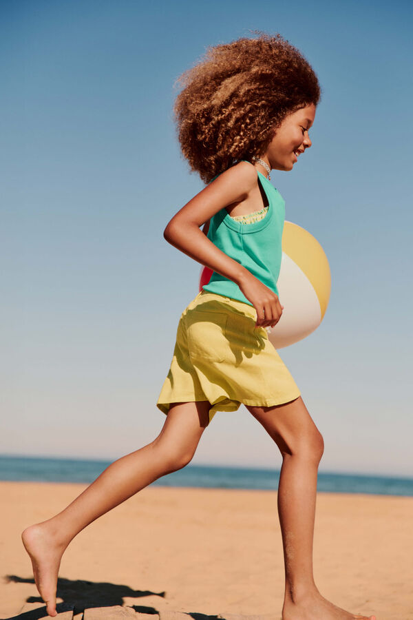 Springfield Kids Cal&ccedil;&otilde;es de linho para menina estampado