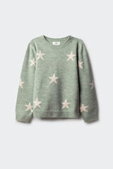 Springfield Kids Camisola estrela para menina verde