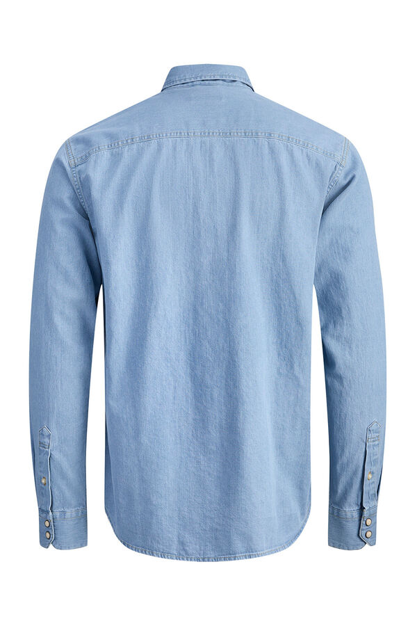 Jack & Jones Camisa de ganga regular azul