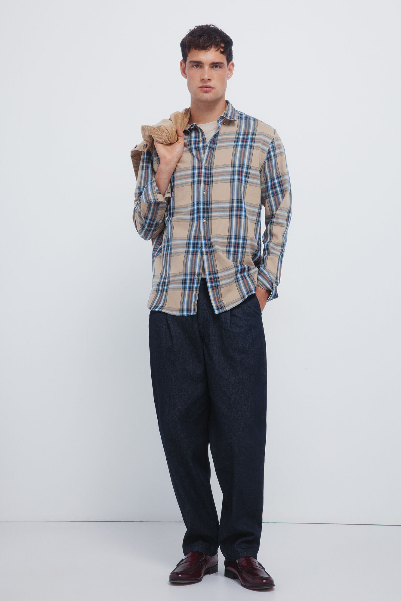 Springfield Camisa cuadro tart&aacute;n