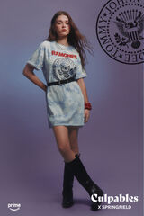 Springfield Camiseta vestido "Ramones" azul