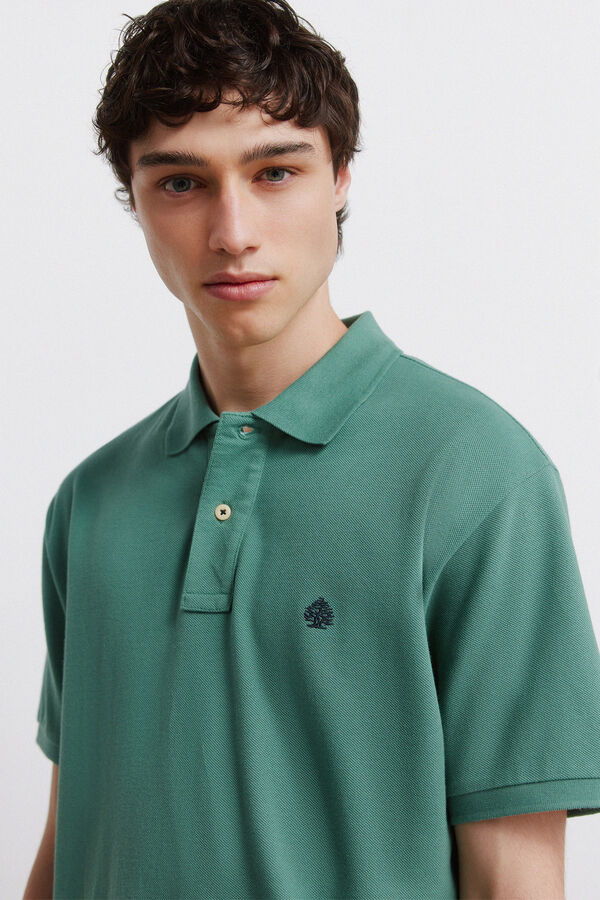 Springfield Polo b&aacute;sico Springfield regular fit verde