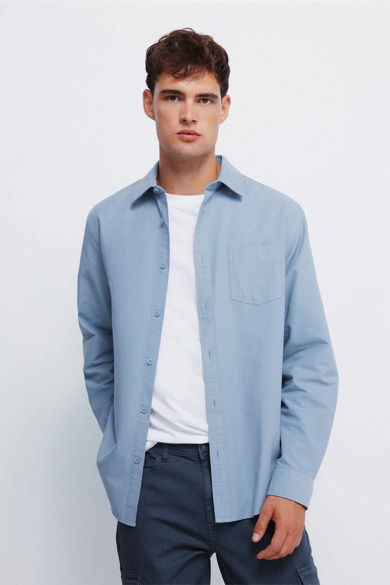 Springfield Camisa Oxford colorida