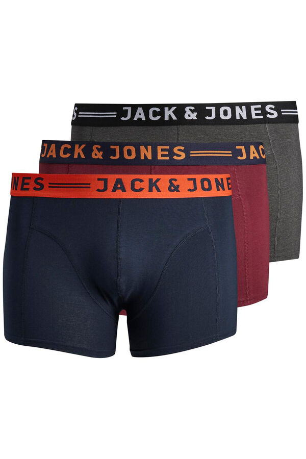 Jack & Jones PLUS Pack x3 boxers de algodão PLUS rosa