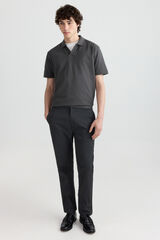 Springfield Cal&ccedil;as chino microestampadas slim fit cinzento