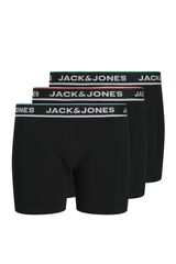 Jack & Jones PLUS Boxer curto em algod&atilde;o preto