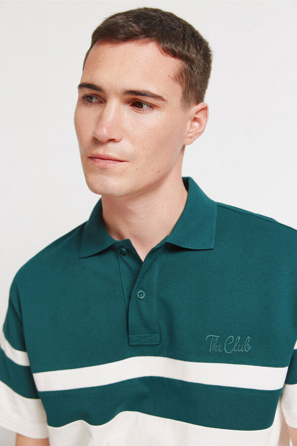 Springfield Polo piqu&eacute; regular fit verde