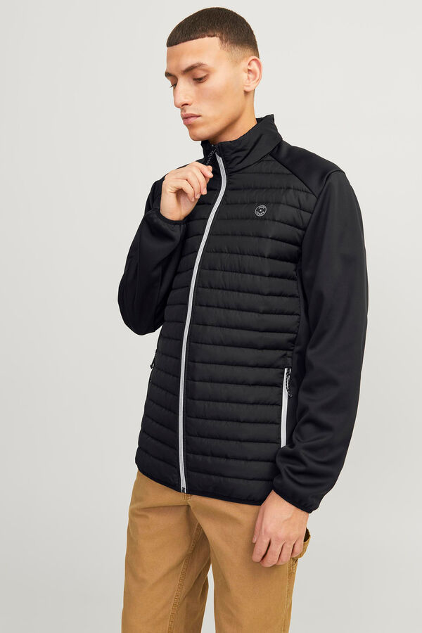 Jack & Jones Casaco acolchoado de gola alta preto