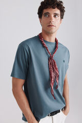 Springfield T-shirt b&aacute;sica com logo Springfield azul