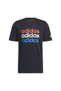Springfield Camiseta Adidas Multi Linear Sportswear Gráfico azul medio