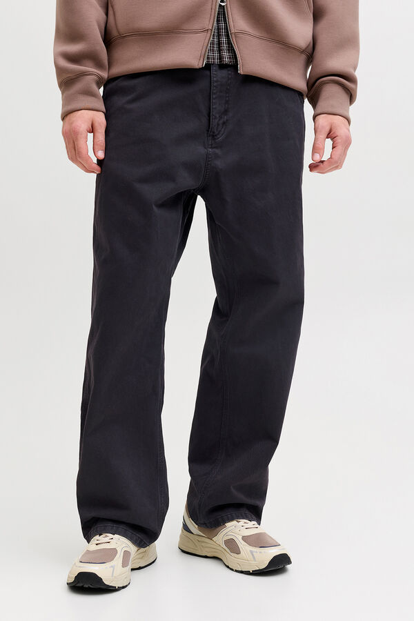 Jack & Jones Pantal&oacute;n baggy fit negro