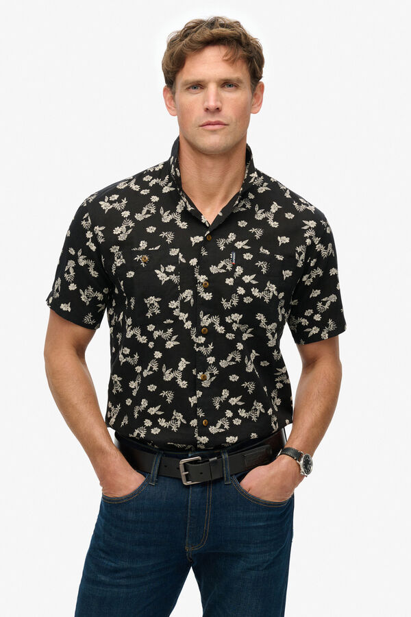 Superdry Short-sleeved shirt black