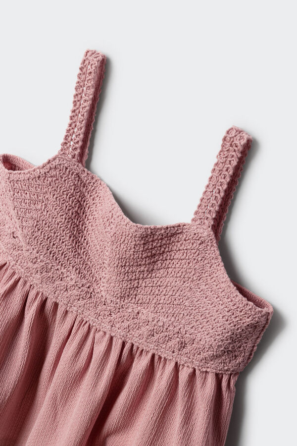 Springfield Kids Top tirantes crochet ni&ntilde;a azul