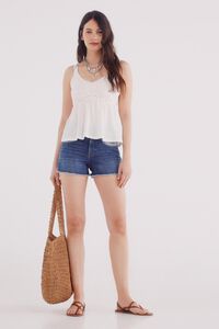 Springfield Shorts jeans com bolsos bordados
