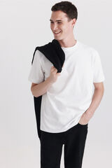 Springfield T-shirt dupla interlock branco
