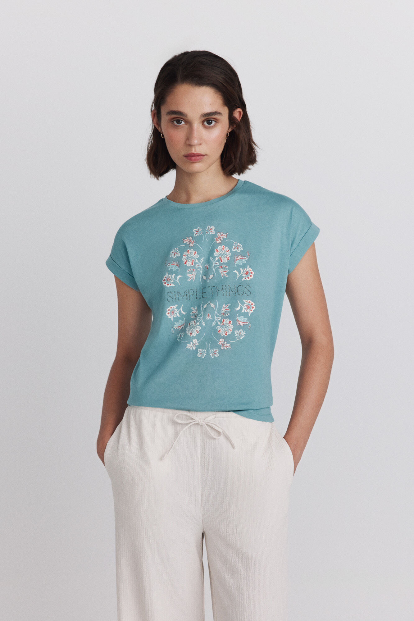 Springfield Camiseta dibujo algod&oacute;n