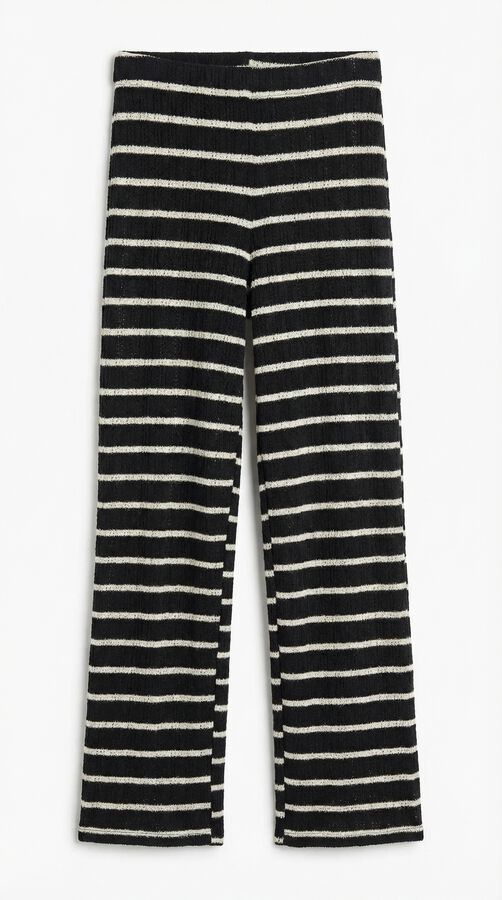 Springfield Cal&ccedil;a de malha &agrave;s riscas preto