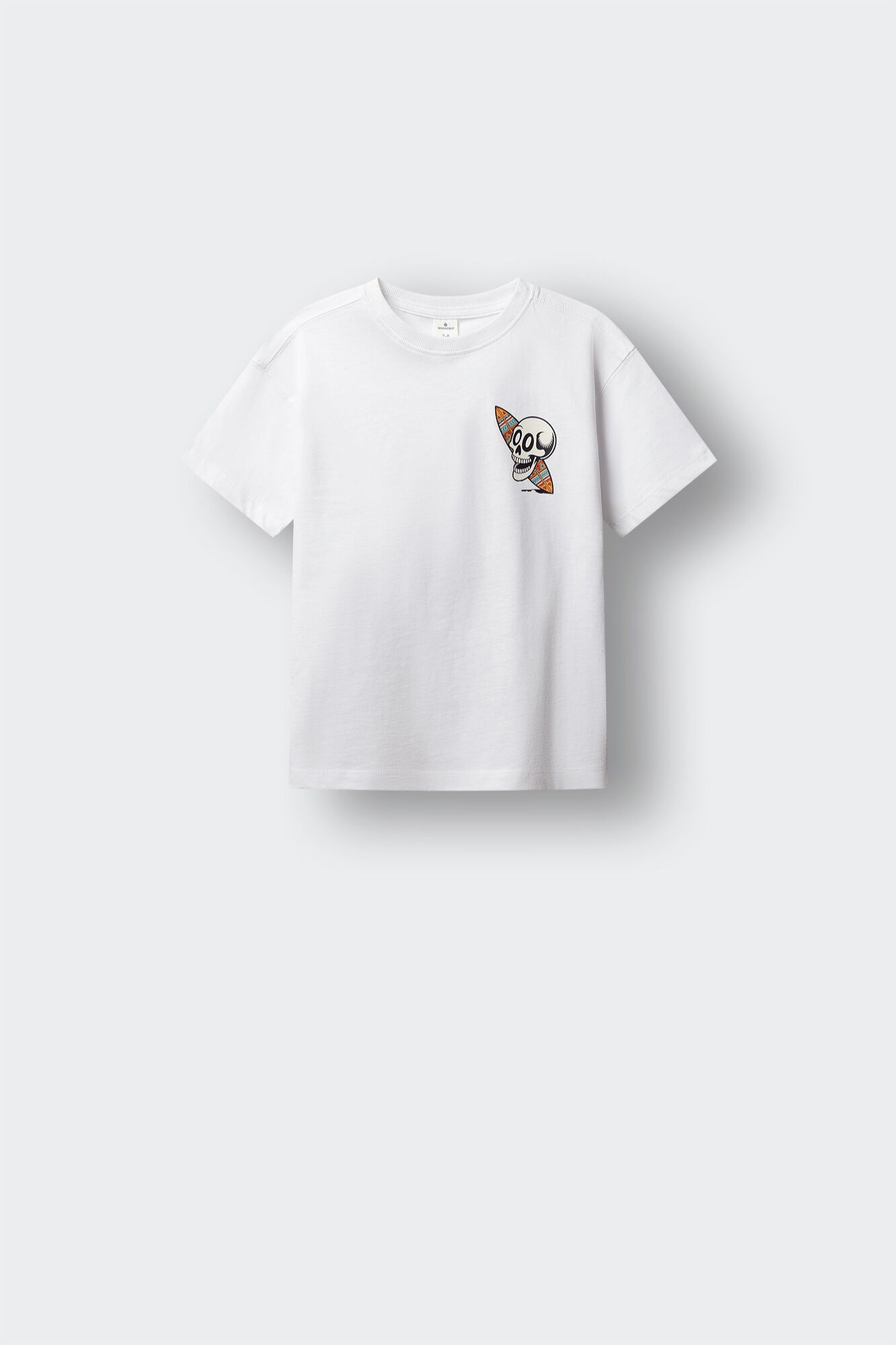 Springfield Kids T-shirt de manga curta com caveira surfista para menino