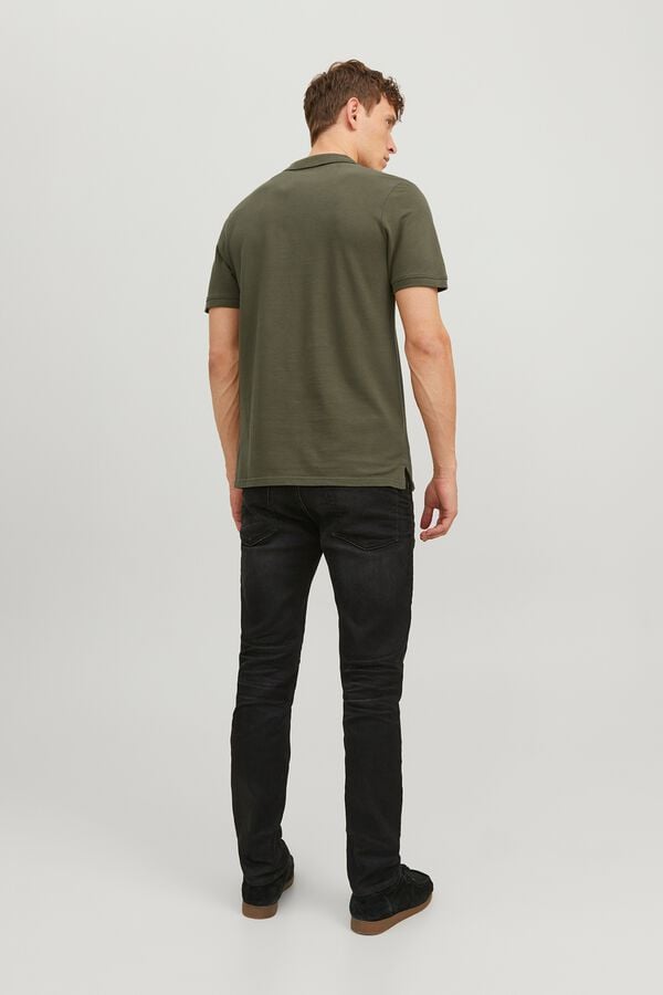 Jack & Jones Polo piqu&eacute; slim verde