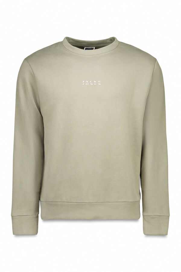 Jack & Jones Moletom com logo em sweatshirt cinzento