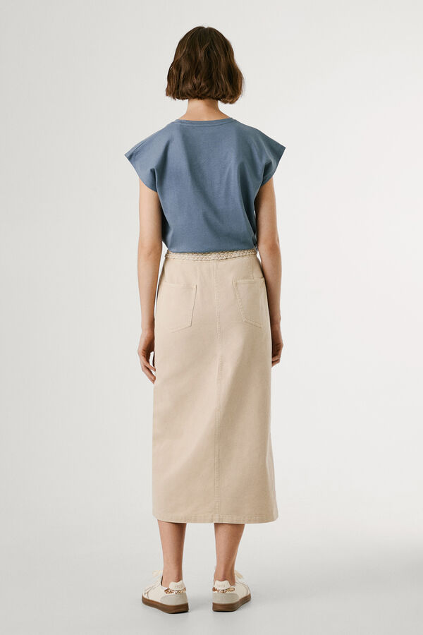 Pepe Jeans Camiseta Logo Estampado Fit Slim azul