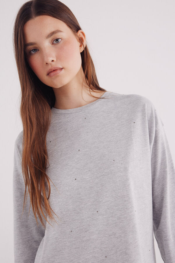 Springfield T-shirt rebites cinzento
