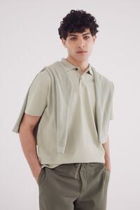 Springfield Polo piqué de cor extravagante de regular fit